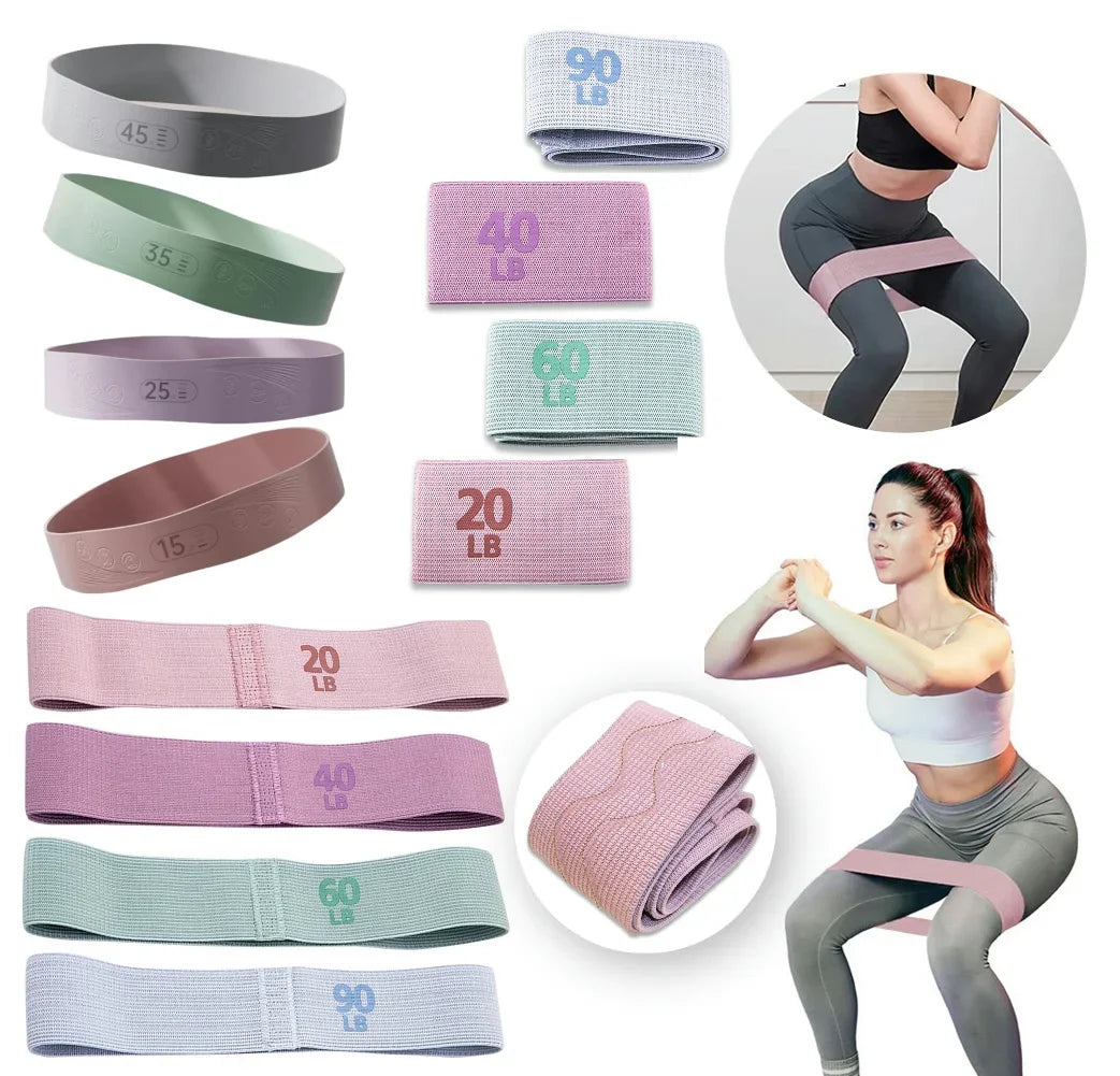 Elastic Resistance Booty Workout Bands Anti-Slip