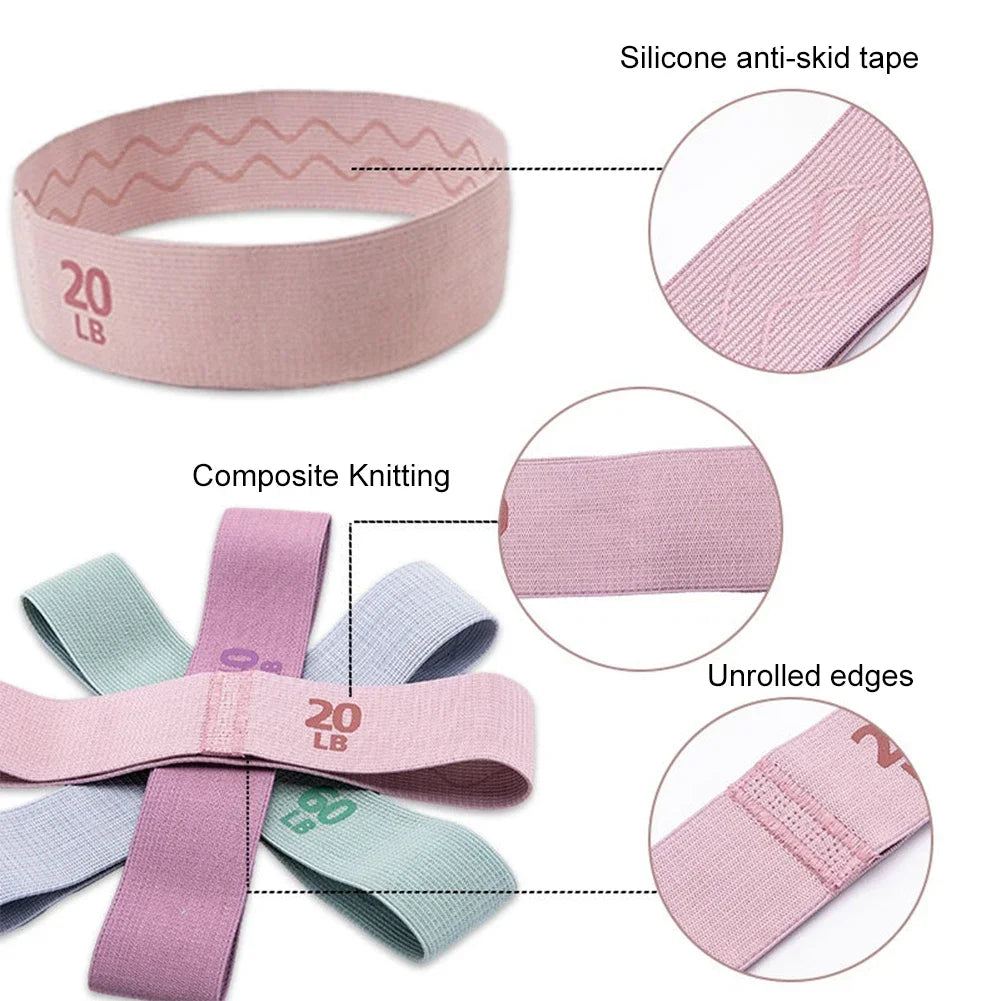 Elastic Resistance Booty Workout Bands Anti-Slip